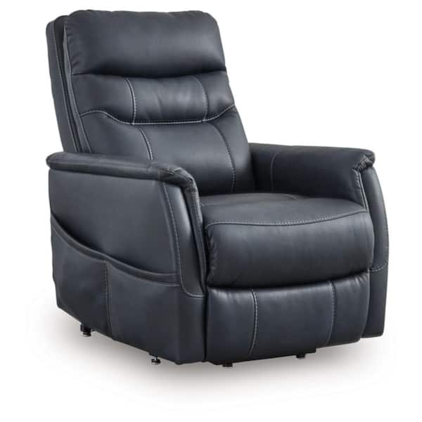 Signature DESIGN BY ASHLEY Strawbill Blue Faux Leather Standard