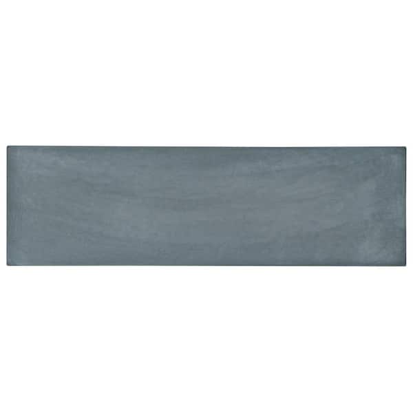 Ivy Hill Tile Vibe Teal 2.36 in. x 0.39 in. Matte Cement Subway Wall Tile Sample