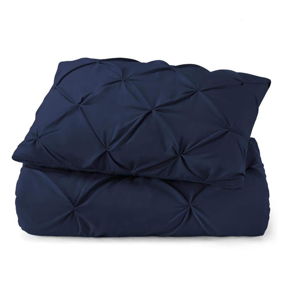 Navy Blue Solid Color Queen Microfiber Duvet Cover Set price history on PriceWatchPro