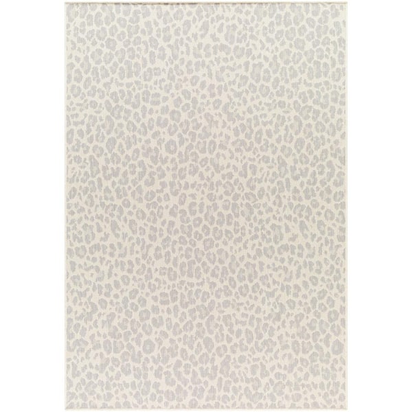 Livabliss Ravello Cream Animal Print 5 ft. x 7 ft. Indoor/Outdoor Area Rug