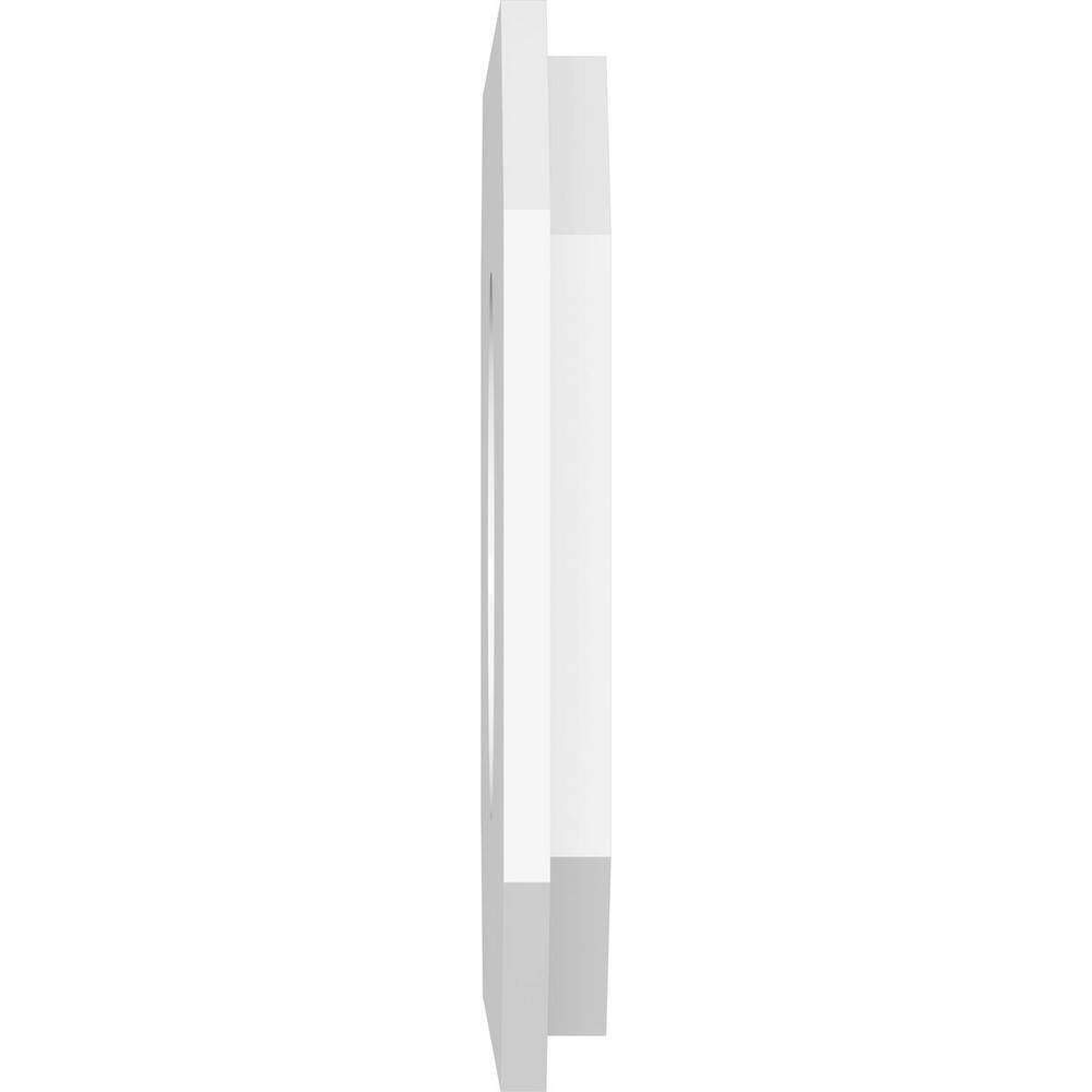 18" White PVC Rectangular Ceiling Medallion
