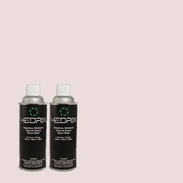 Hedrix 11 oz. Match of 3B33-1 Passive Pink Semi-Gloss Custom Spray Paint (2-Pack)
