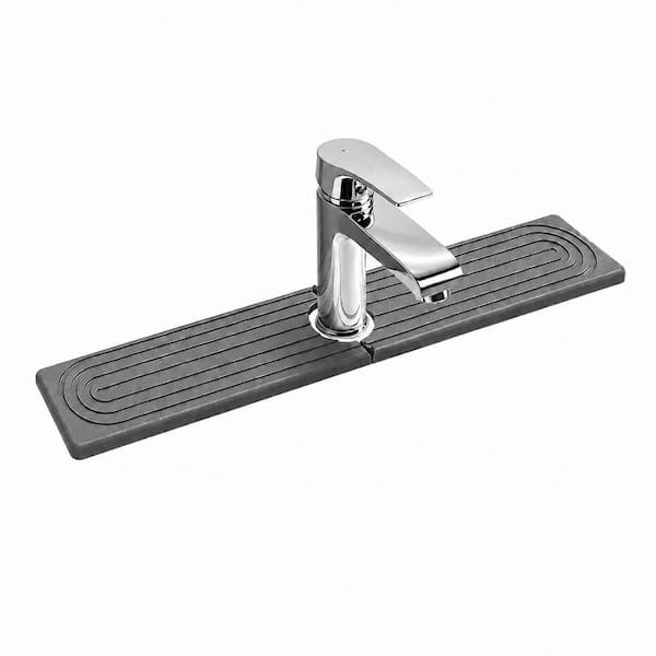 Diatomite Stone Faucet Sink Splash Guard Mat for Kitchen and Bathroom Counter, 15.7 in x 3.9 in.