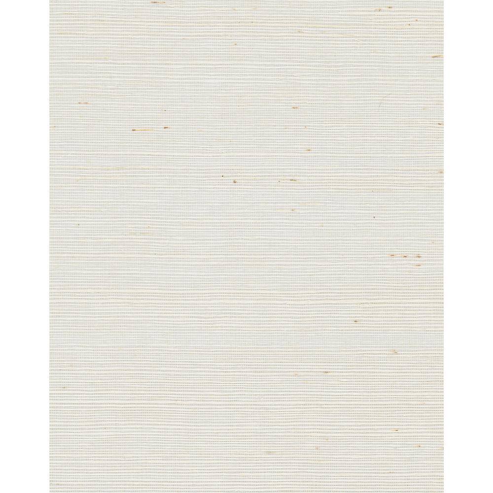 White Self-Adhesive Grasscloth Peel and Stick Wallpaper