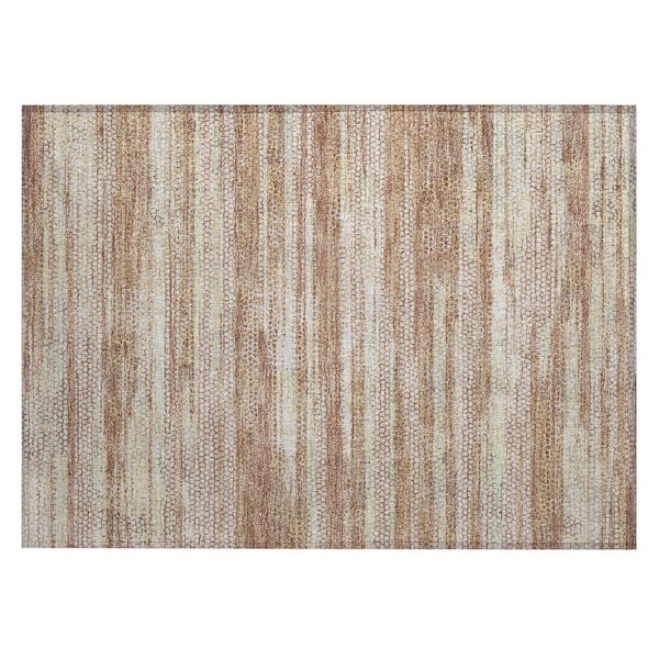 Chantille Machine Washable Indoor/Outdoor Abstract ACN3115 Rust 3 ft. x 4 ft. Area Rug