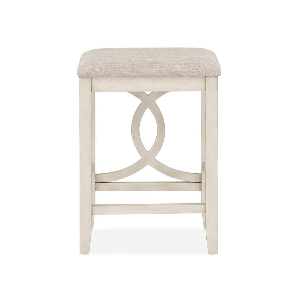 Bella Beige Wood Counter Table with 2 Stools
