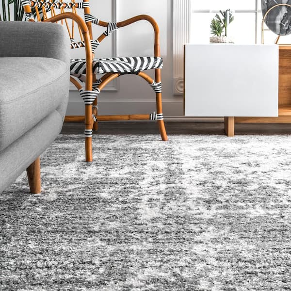 nuLOOM Deedra Misty Contemporary Gray 7 ft. x 9 ft. Area Rug