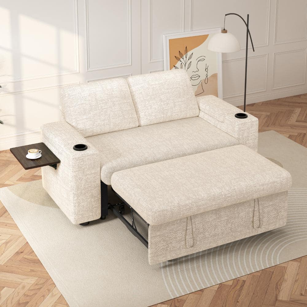 65.5 inch Convertible Sleeper Sofa Bed with Arm Storage,Pull Out Couch Bed with USB Port,Tool-Free Assembly price history on PriceWatchPro
