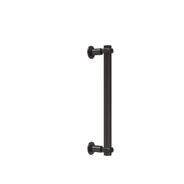 Allied Brass Contemporary 12 in. Back to Back Shower Door Pull with Twisted Accent in Oil Rubbed Bronze