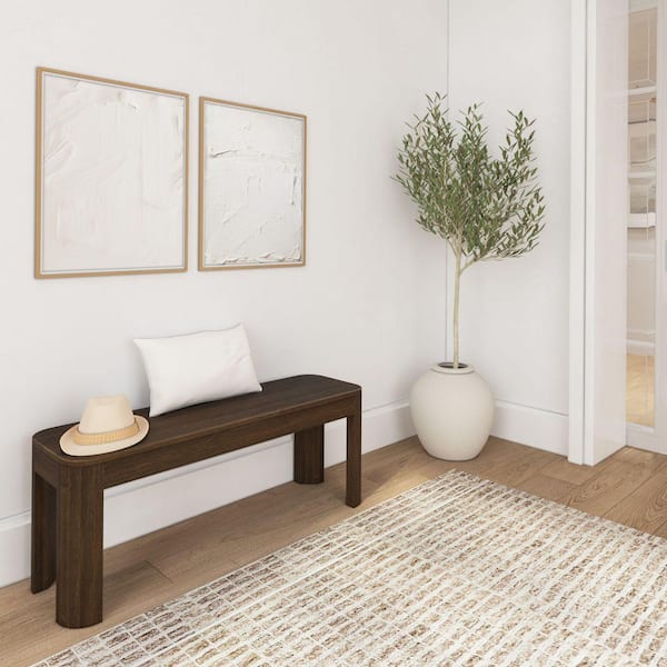 Contour 46 in. Walnut Dining Bench