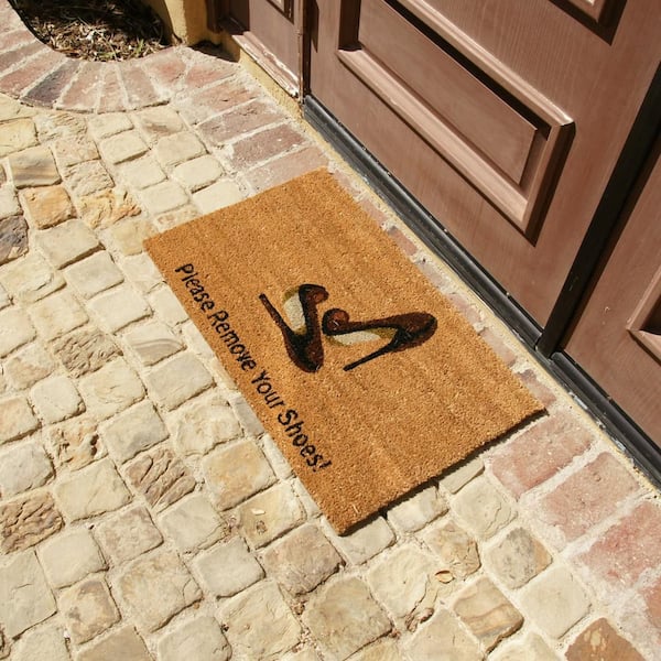 Please Remove Your Shoes Front Door Mat - Kindly Remove Your Shoes Funny Doormat Welcome Mats Entrance Door Mat Rug