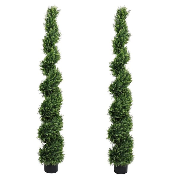 6 ft. Artificial Evergreen Tree in Pot