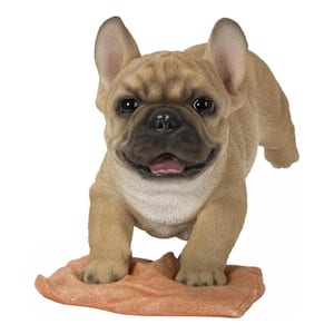French Bulldog Mopping the Floor Statues