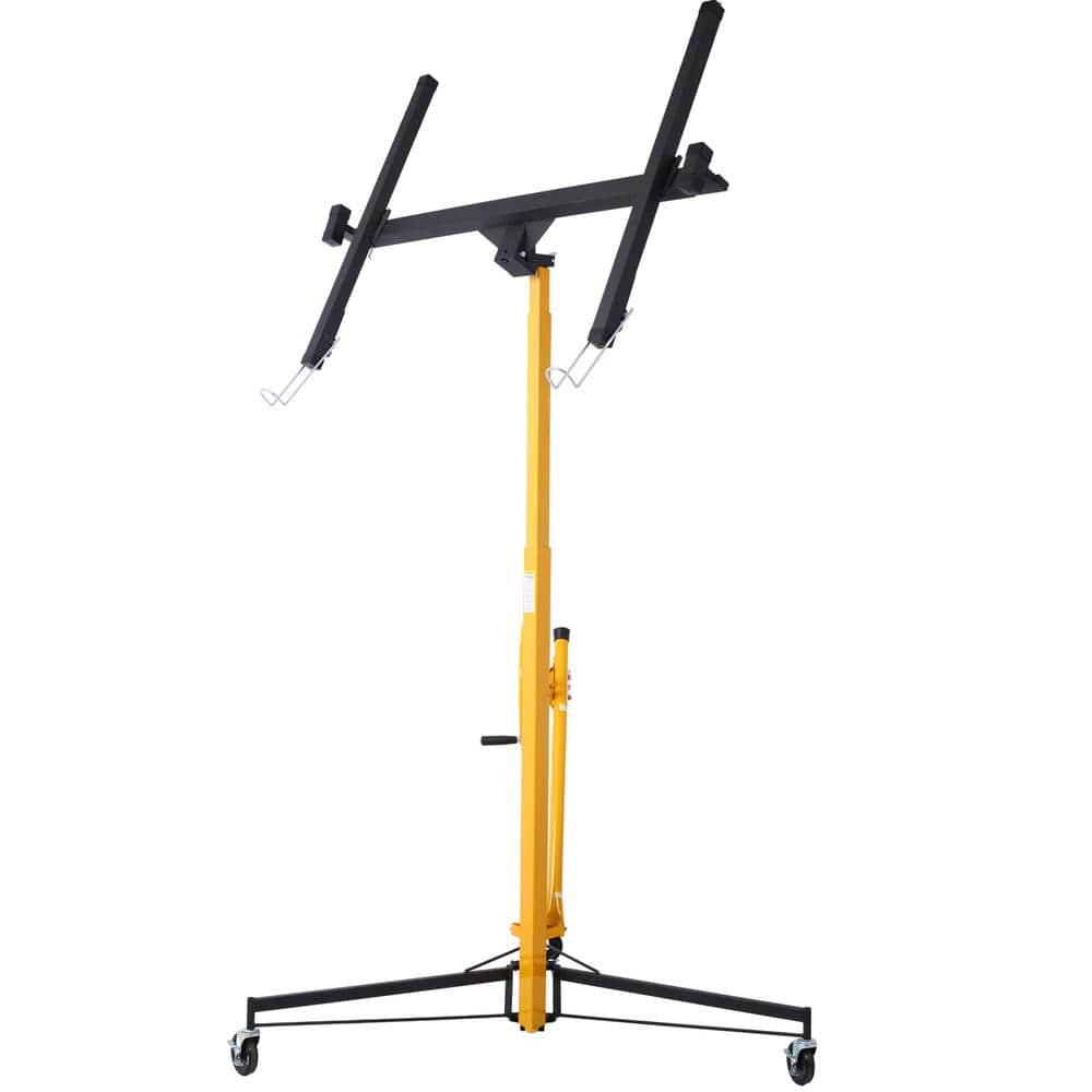 Heavy Duty Yellow Steel Drywall Panel Hoist with Wheels