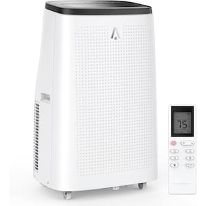 10,200 (DOE) BTU Portable Air Conditioner Cools 750 sq. ft. with Dehumidifier and Remote Control in White