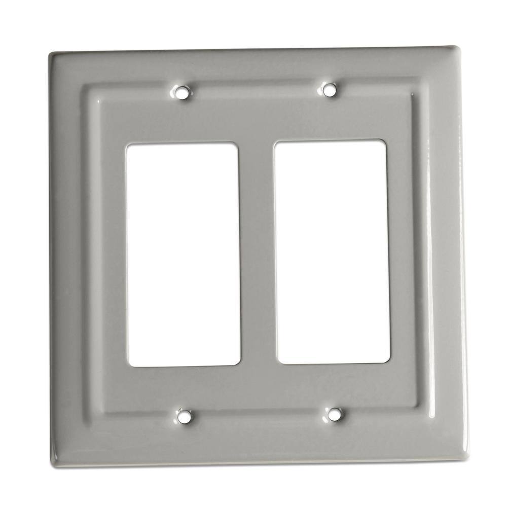 Monarch Abode Architectural 2 Gang Decoratorrocker Wall Plate Dove