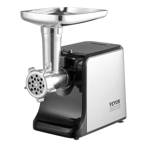 VEVOR Meat Grinder, 3 lbs/Min Capacity Electric Meat Grinders with Blade, Grinding Plate, Sausage Maker, Stainless Steel