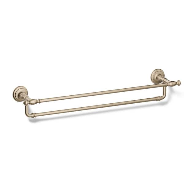 Artifacts 24 in. Double Towel Bar in Vibrant Brushed Bronze