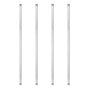 1 in. x 4 ft. Galvanized Steel Pipe (4-Pack)