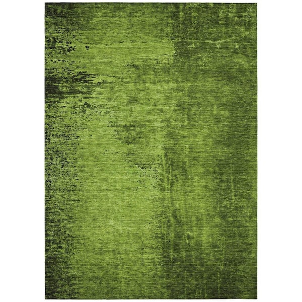 Chantille ACN554 Green 2 ft. 6 in. x 3 ft. 10 in. Machine Washable Indoor/Outdoor Geometric Area Rug