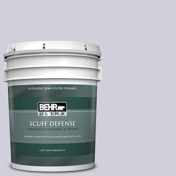 BEHR ULTRA 5 gal. #660E-2 Purple Essence Extra Durable Semi-Gloss Enamel Interior Paint & Primer