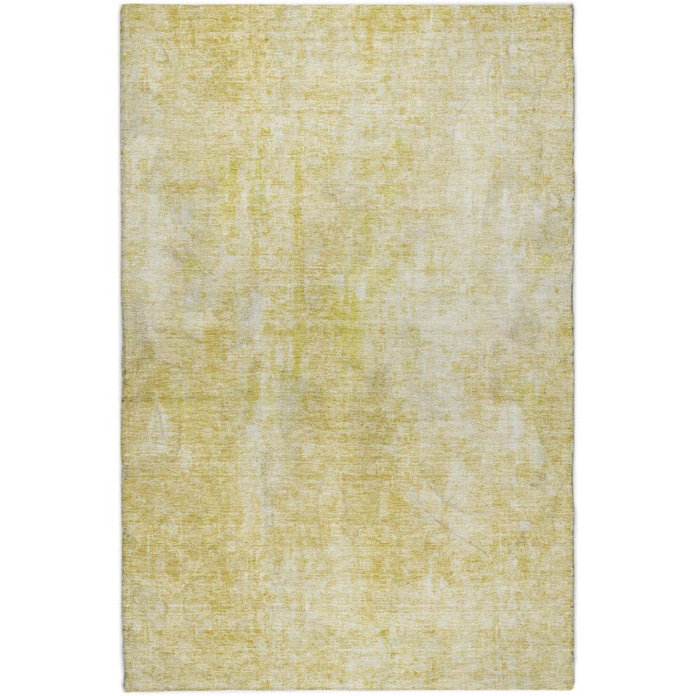 Dream Shag Premium Machine Washable Abstract ADS656 Gold 3 ft. x 5 ft. Area Rug price history on PriceWatchPro