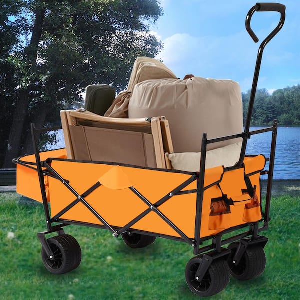 Folding Beach Cart Swivel Wheel - Set of 2