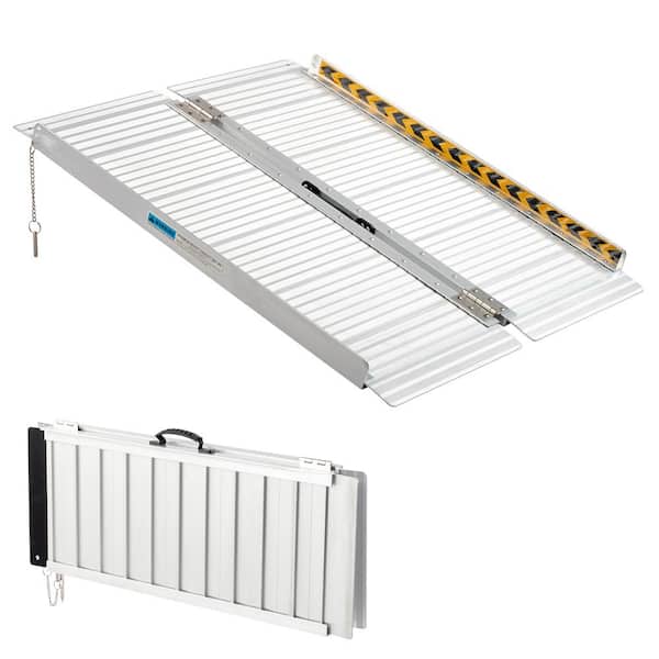 2 ft. Aluminum Folding Wheelchair Ramp for Scooter Steps Home Stairs Doorways