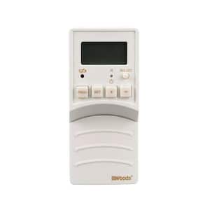 Indoor Flip-Switch Battery Operated Digital Light Switch Timer, White