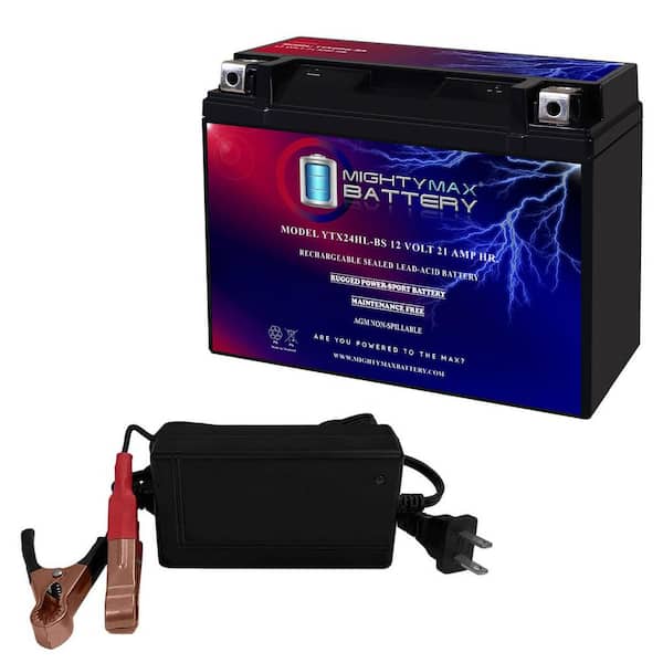 12-Volt 21 AH 350CCA SLA Battery Includes 12-Volt 4 Amp Charger