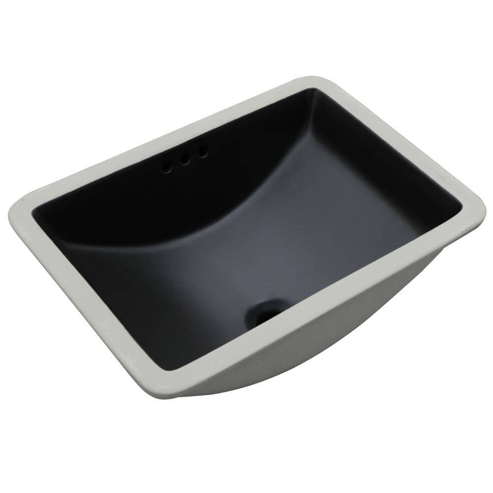 yu＊M Logmey 21 in. Undermount Rectangular Corner Porcelain Ceramic