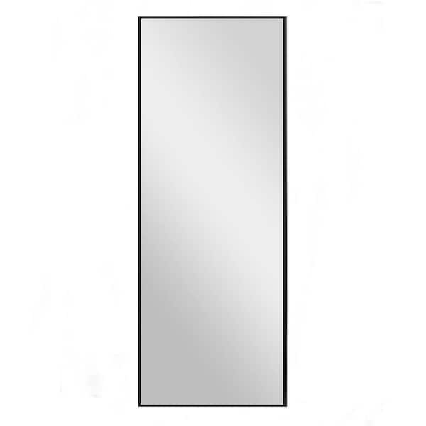 GODCHAR 22 in. W x 65 in. H Rectangular Aluminum Alloy Framed and Tempered Glass Wall Mounted Full Length Standing Floor Mirror