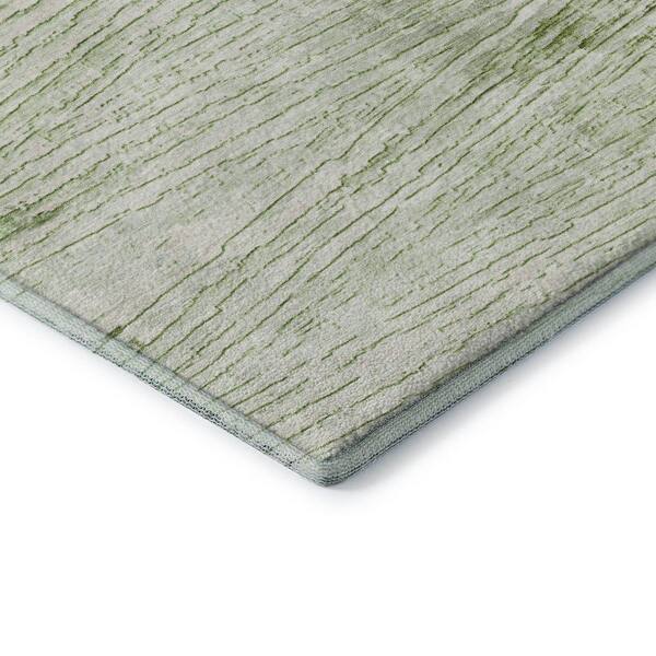 Mayfield Premium Machine Washable Abstract AMF1981 Aloe 2 ft. x 3 ft. Accent Rug