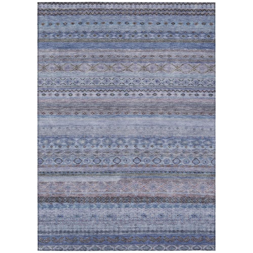 Chantille Machine Washable Indoor/Outdoor Abstract ACN2722 Blue 8 ft. x 10 ft. Area Rug price history on PriceWatchPro