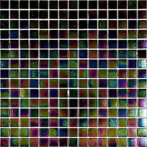 Nacreous 12 in. x 12 in. Glossy Multicolor Glass Mosaic Wall and Floor Tile (20 sq. ft./case) (20-pack)