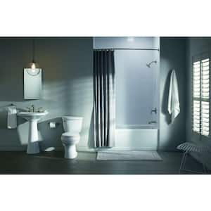 Archer 60 in. x 32 in. Soaking Bathtub with Right-Hand Drain in Ice Grey
