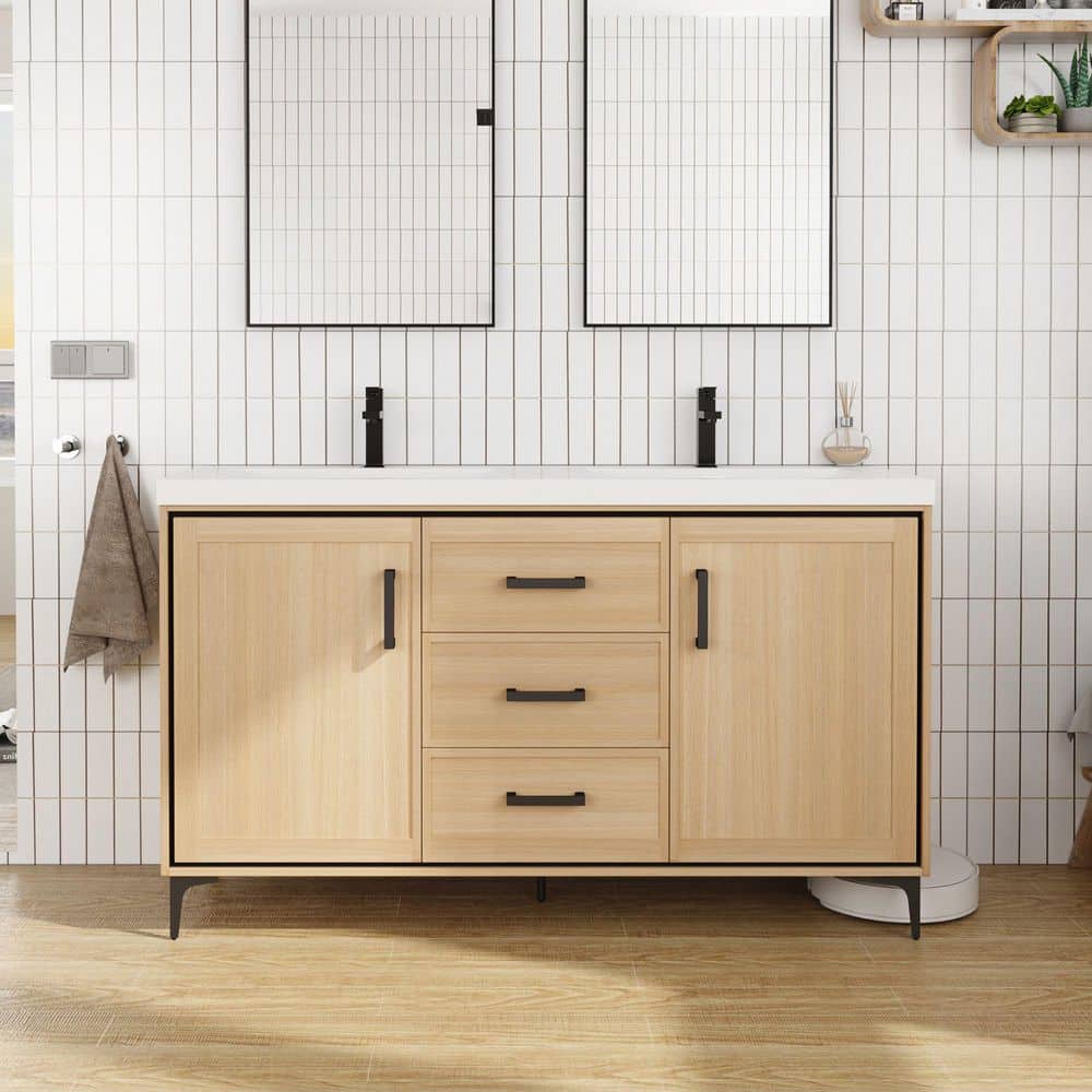 Xspracer Victoria 60 in. W x 20 in. D x 36 in. H Frestanding Bath