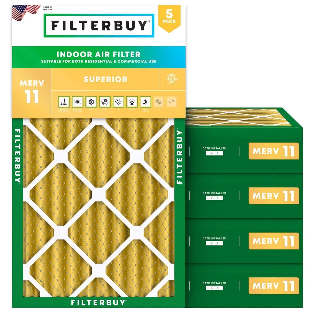 10 in. x 30 in. x 4 in. MERV 11 (FPR 7) Allergen Defense Pleated HVAC AC Furnace Air Filters Replacement (5-Pack) price history on PriceWatchPro