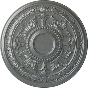 30-5/8 in. x 2-1/2 in. Tellson Urethane Ceiling Medallion (Fits Canopies up to 6-3/4 in.), Platinum