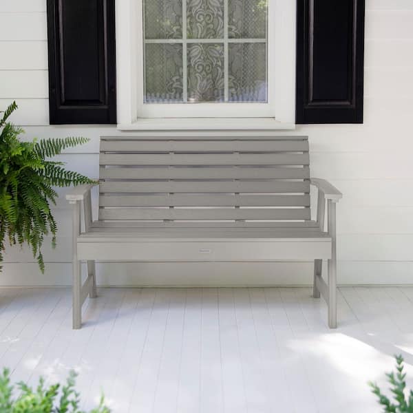 Highwood Weatherly 4 ft. 2-Person Harbor Gray Recycled Plastic