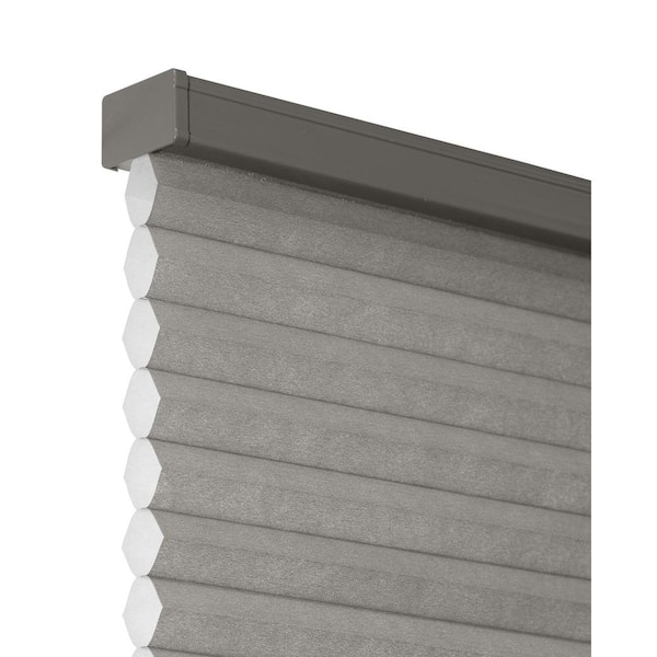 Chicology Cut-to-Size Tarpaulin Grey Cordless Light Filtering Insulating Polyester Cellular Shade 41 in. W x 48 in. L