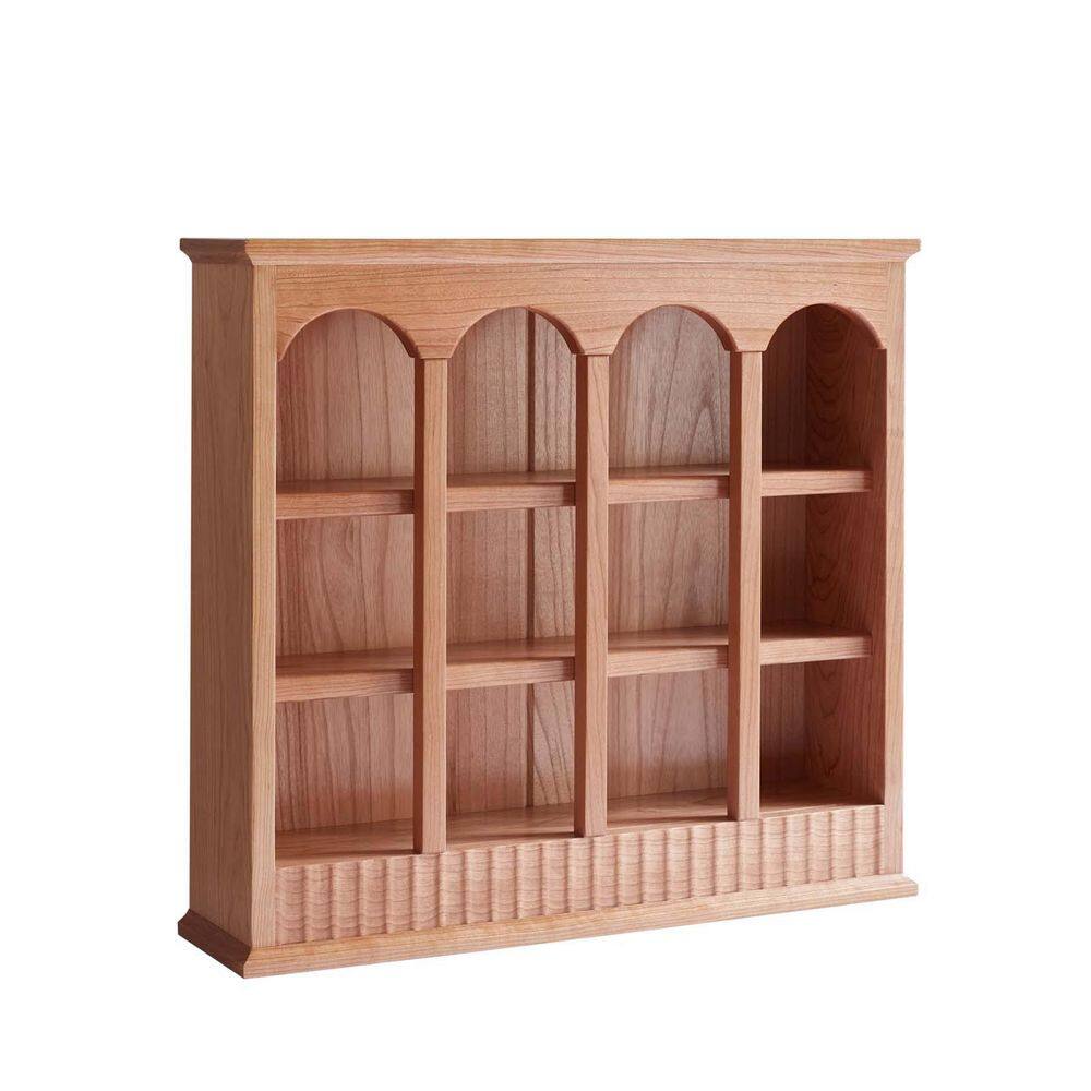 Cherry Brown 1 Piece Solid Wood Wine Glass Rack Storage Rack, Simple Europe