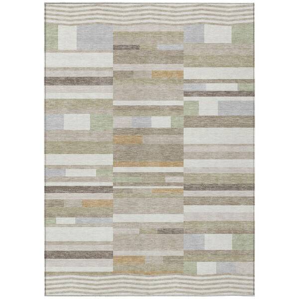 Chantille Machine Washable Indoor/Outdoor Abstract ACN2820 Ivory 10 ft. x 14 ft. Area Rug