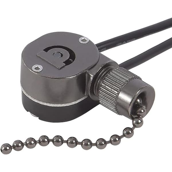 Ceiling Fan Pull Chain Switch Metal Gun Color Replacement for Fan Light Fixture with Connector