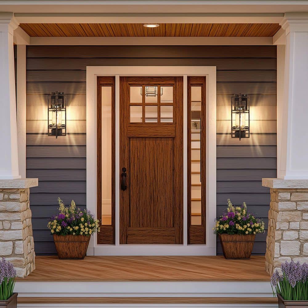 15'' Dusk to Dawn Sensor Wall Light, 2-Pack Waterproof Outdoor Sconce, Gold-Swept Black Lantern (Bulb Included) price history on PriceWatchPro