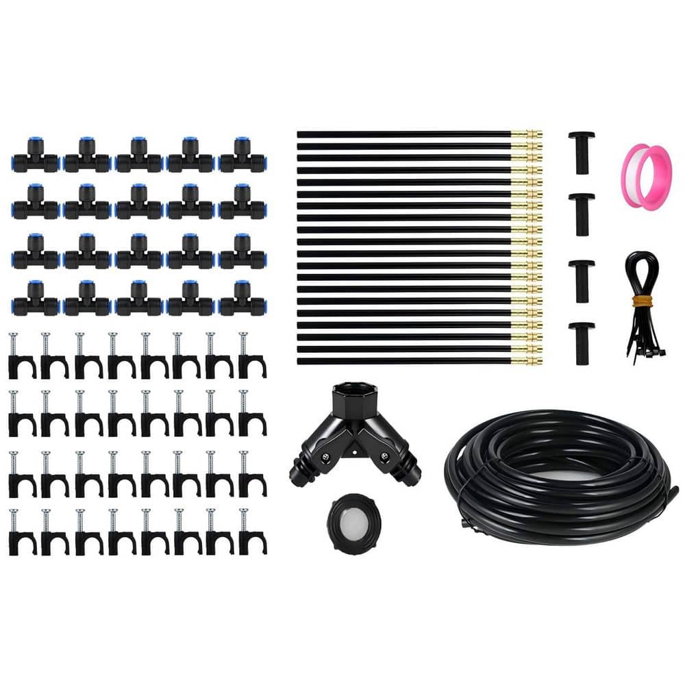 130 ft. Drip Irrigation System for Garden, Adjustable Misting Sprinkler Mister Hose for Water Plants price history on PriceWatchPro