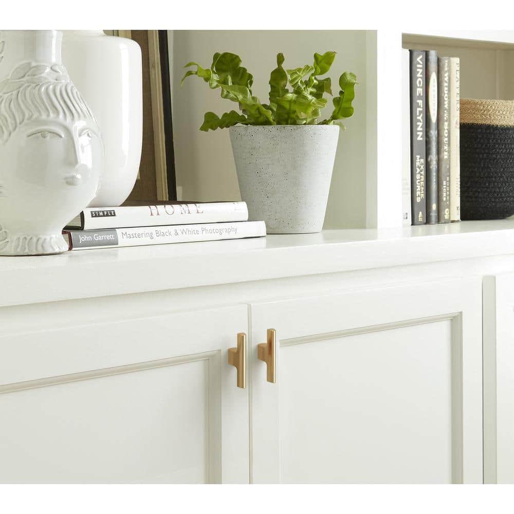 Champagne Bronze 2-1/2 inch Modern T-Handle Cabinet Knob