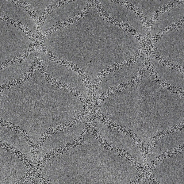 Lifeproof Kensington - Hammerhead - Gray 42.1 oz. Nylon Pattern Installed Carpet