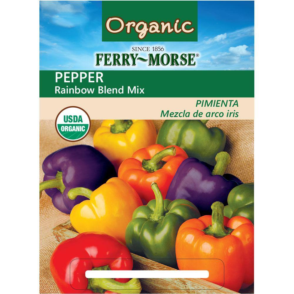 Ferry-Morse Organic Pepper Rainbow Blend Seed 9567 - The Home Depot