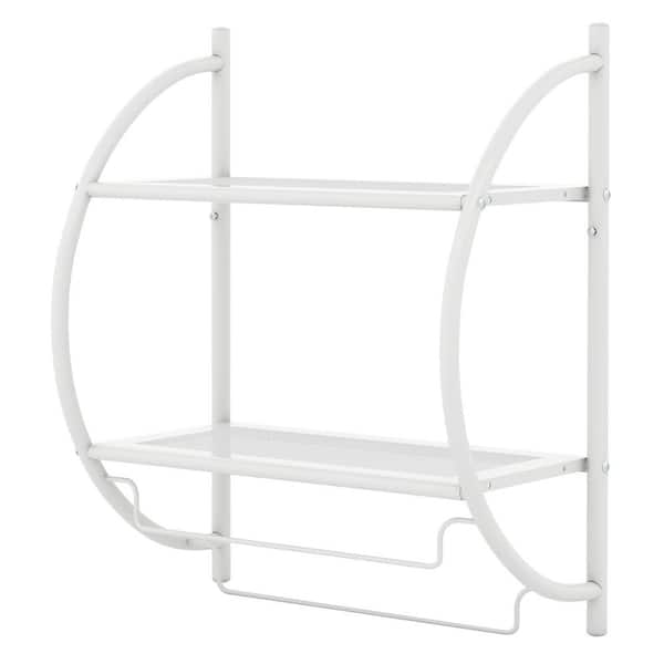 2-Towel Holders Wall mounted Towel Rack with 2 Towel Bars